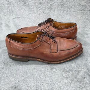 Allen Edmonds Stockbridge Shoes Mens 12 C Brown Leather Oxford Split Toe USA